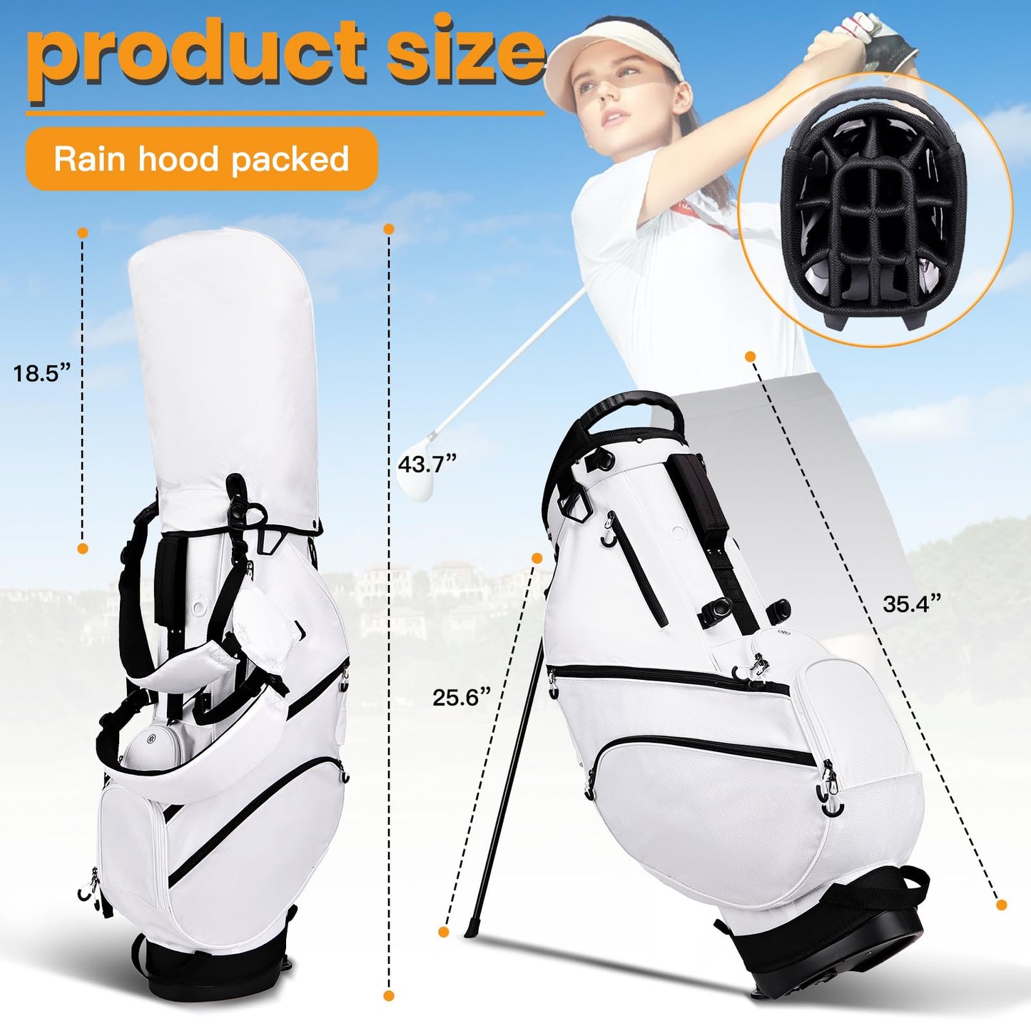 Lightweight Golf Bags for Men Golf Club Bag with Stand