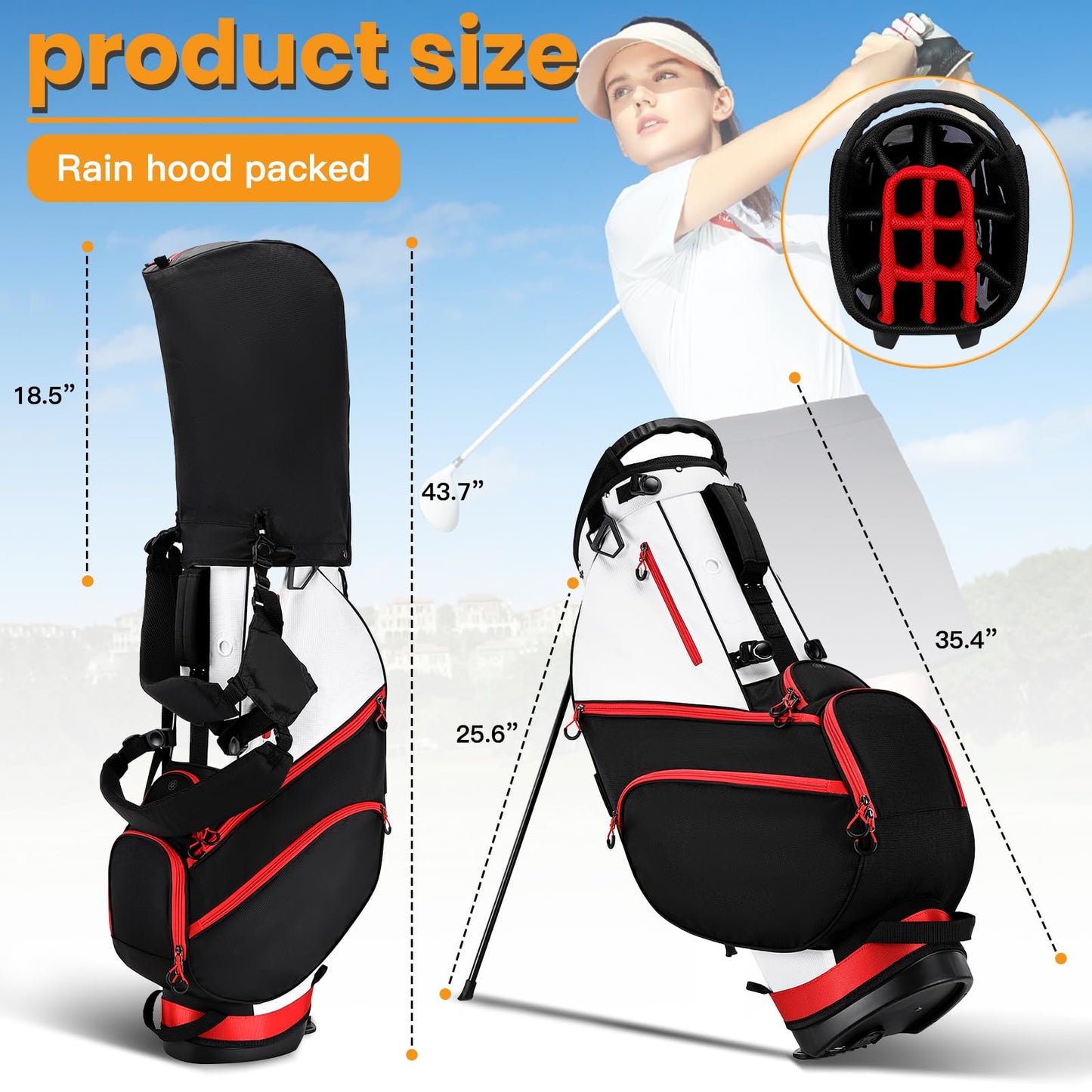 Lightweight Golf Bags for Men Golf Club Bag with Stand