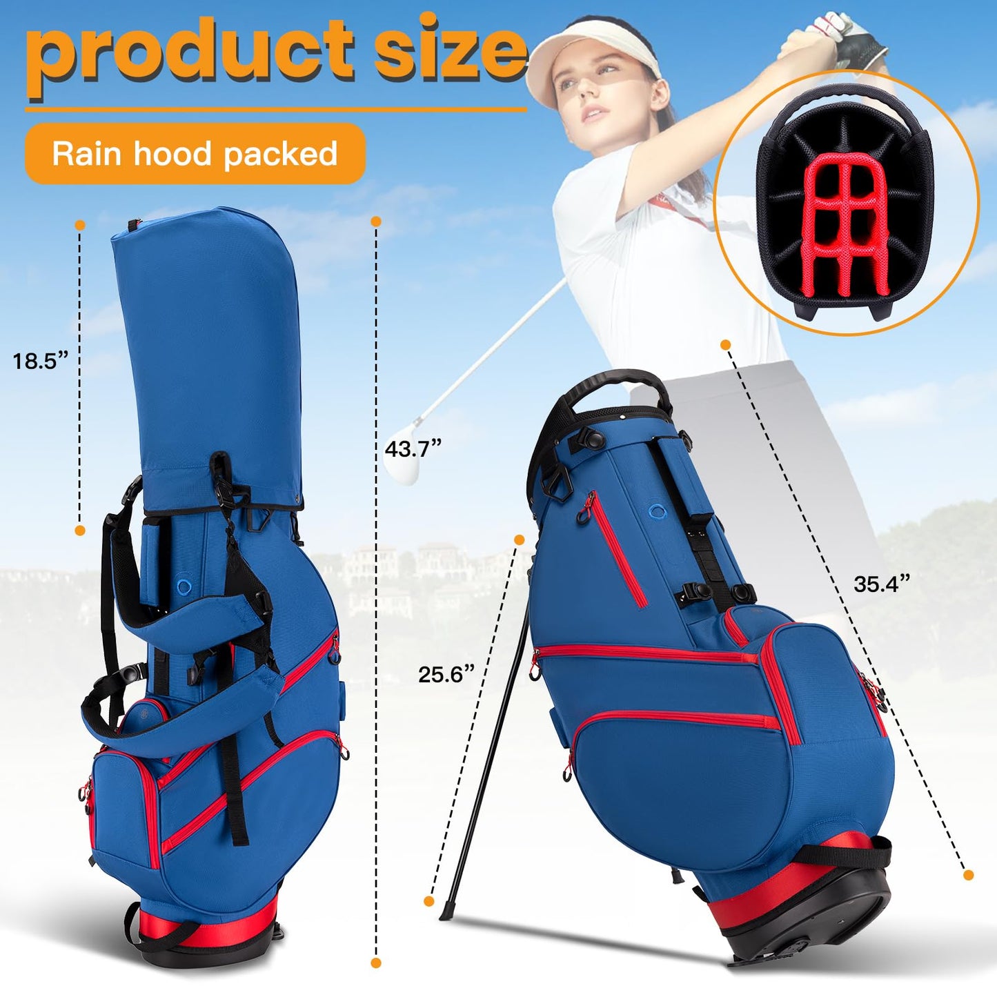 Lightweight Golf Bags for Men Golf Club Bag with Stand