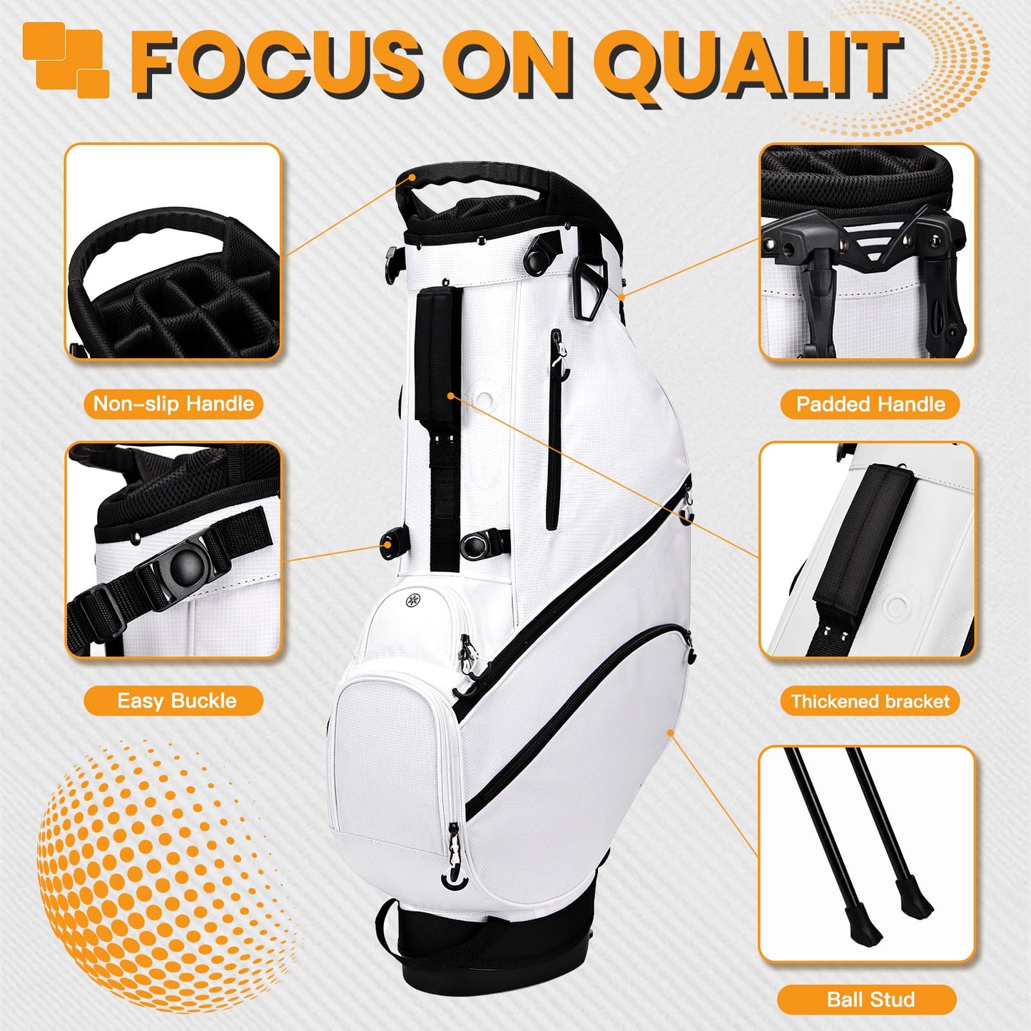 Lightweight Golf Bags for Men Golf Club Bag with Stand